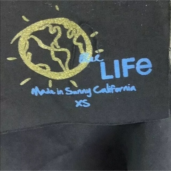 Planet Blue Life Sz XS Crop Embroider Sleeve Top - Picture 6 of 7